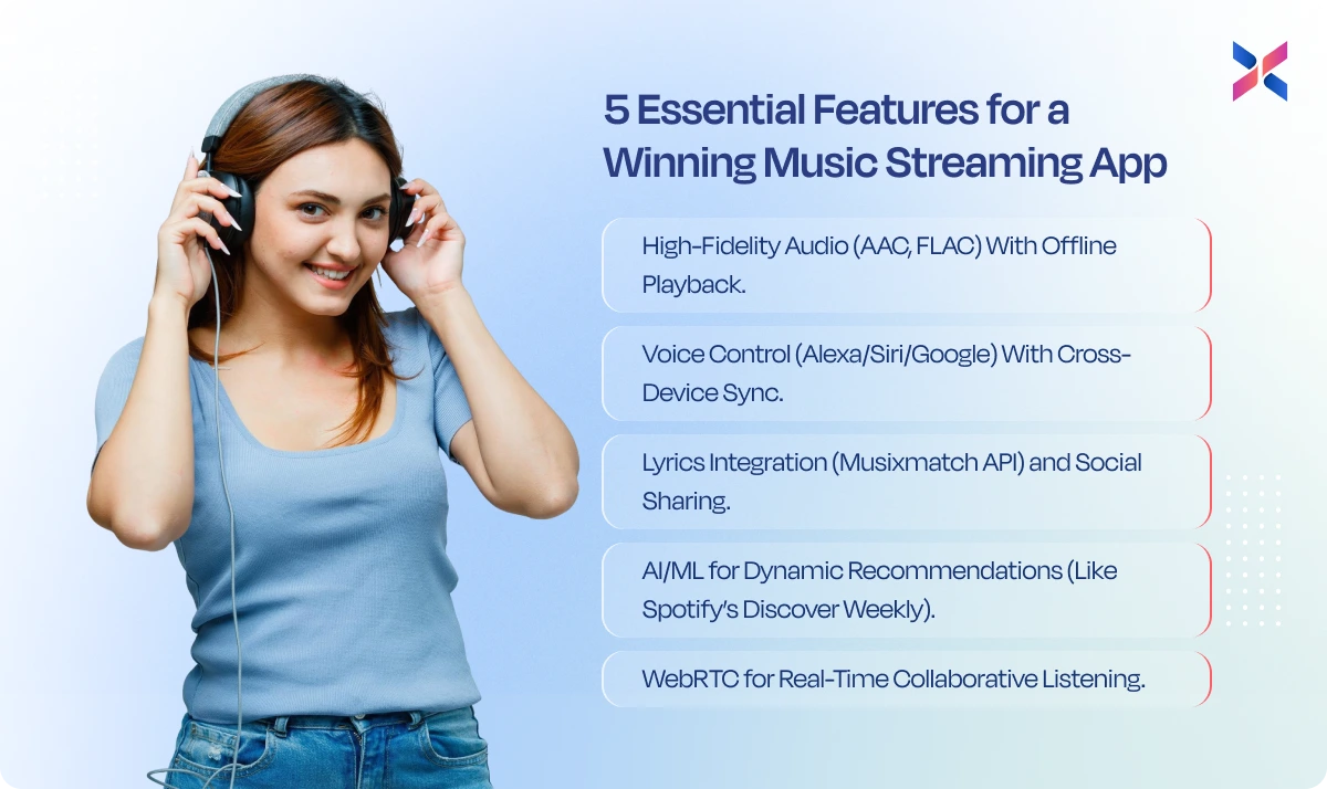 5 essential features for a winning music streaming app