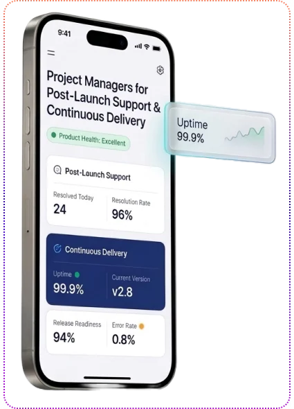 Hire Project Managers For Post Launch Support Continuous Delivery