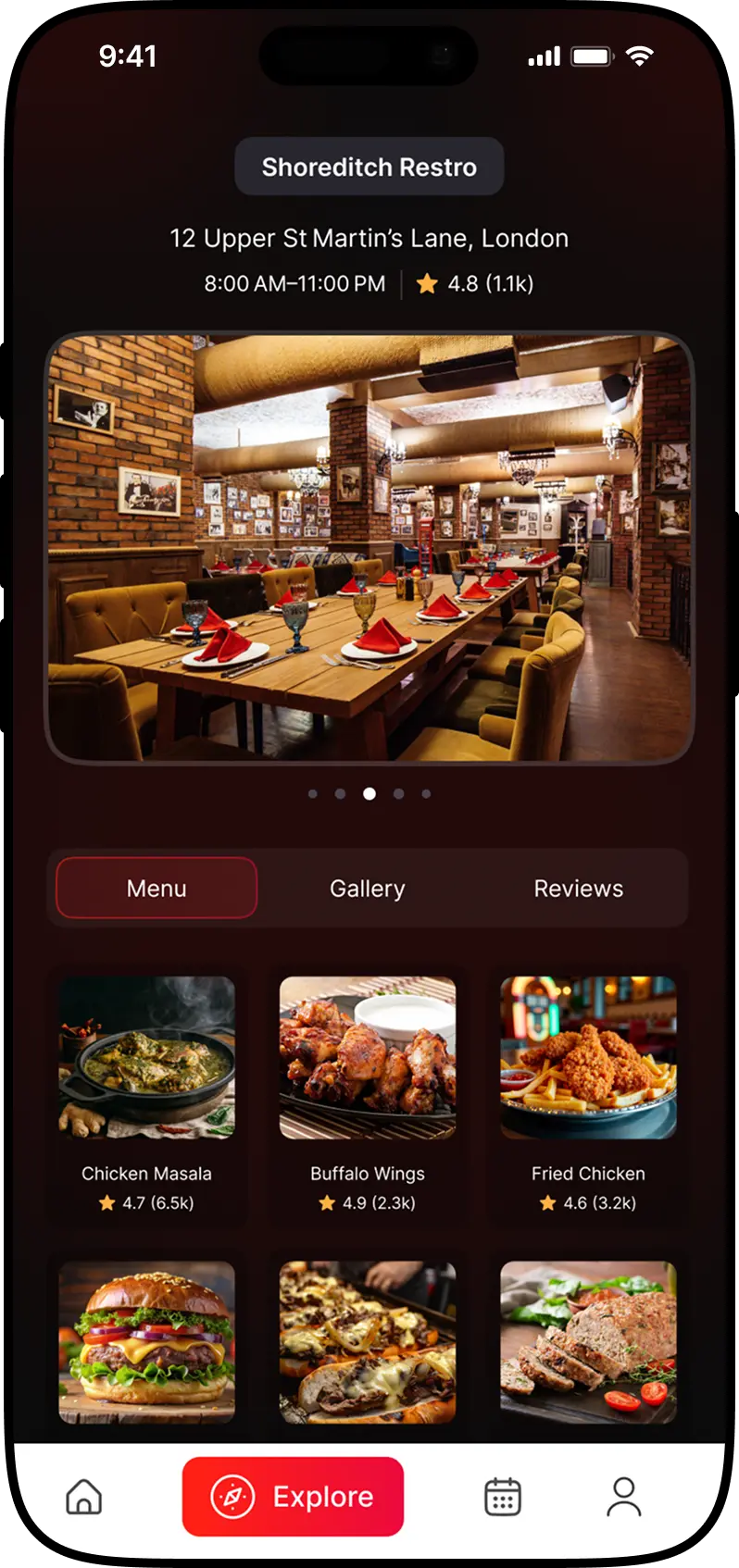 restaurant table booking app development